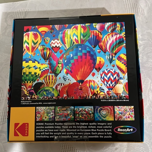 Kodak Premium jigsaw Puzzle Ballooning Fun1000 pc- new box sealed - Picture 6 of 6
